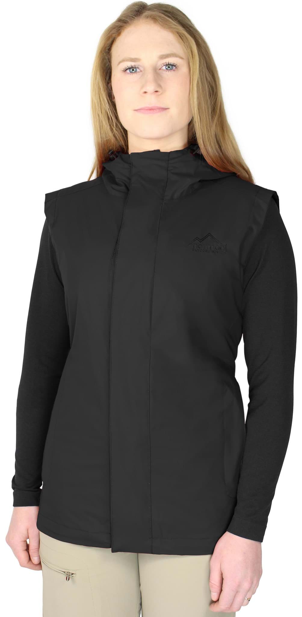 Zeige Details für Damen Hardshellweste „Kolumbus“ Schwarz Bild von Damen Hardshellweste „Kolumbus“ Schwarz