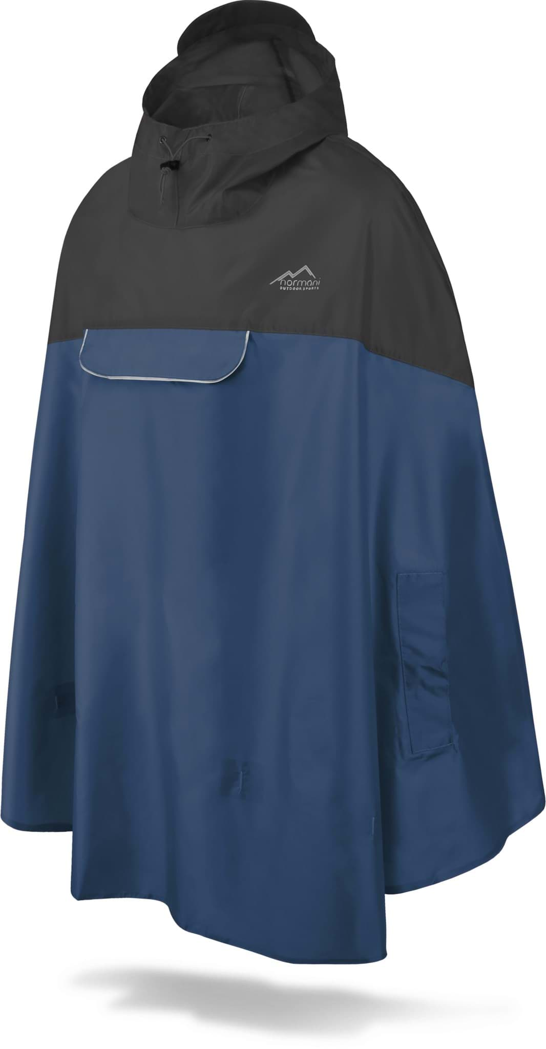 Bild von Regenponcho „Cherrapunji“ Schwarz/Navy