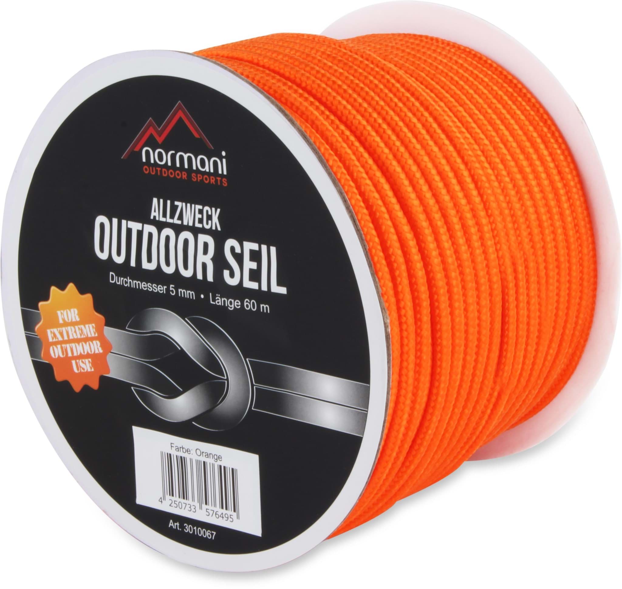 Bild von Allzweck-Outdoor-Seil „Chetwynd“ 5 mm x 60 m Orange
