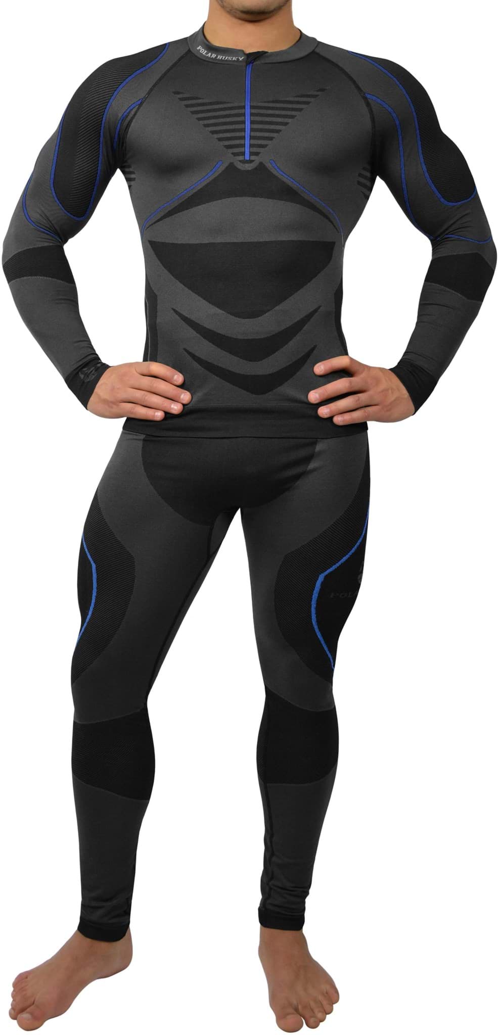 Zeige Details für Herren-Funktionsunterwäsche - Unterhemd & -hose Dunkelblau Bild von Herren-Funktionsunterwäsche - Unterhemd & -hose Dunkelblau