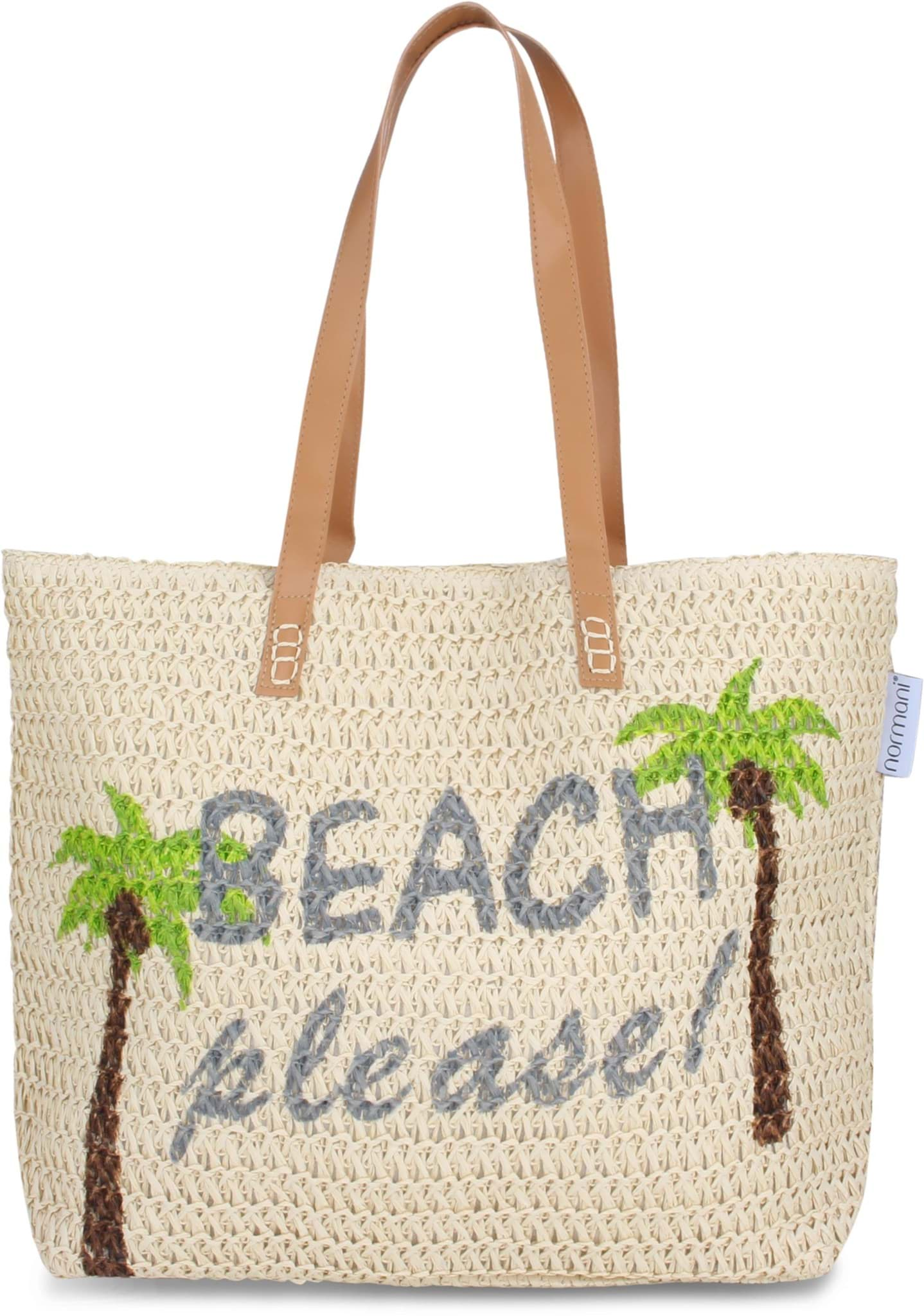 Bild von Bequeme Sommer-Umhängetasche, Strandtasche Beach Please