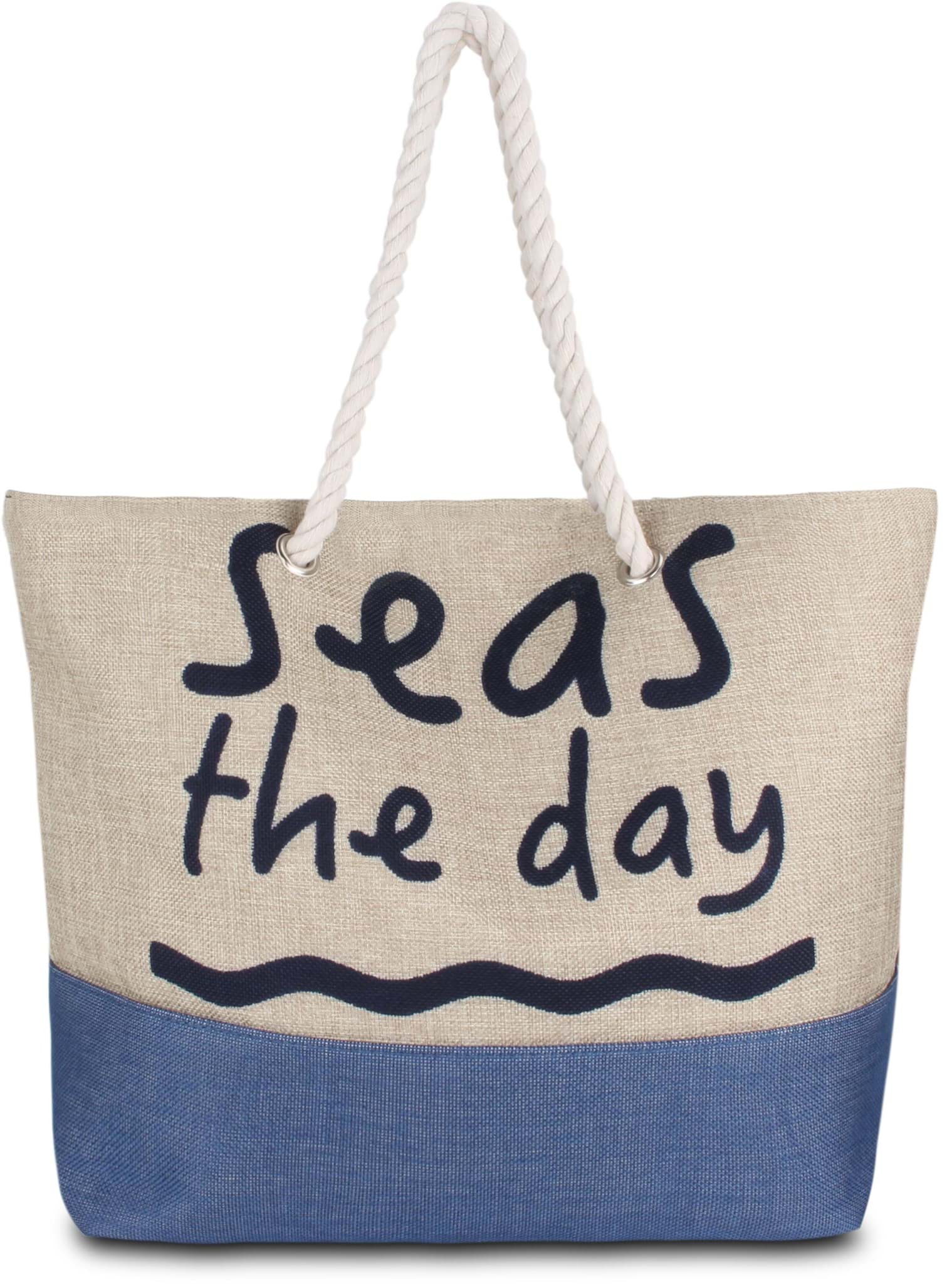 Bild von Bequeme Sommer-Umhängetasche, Strandtasche Sea Blue