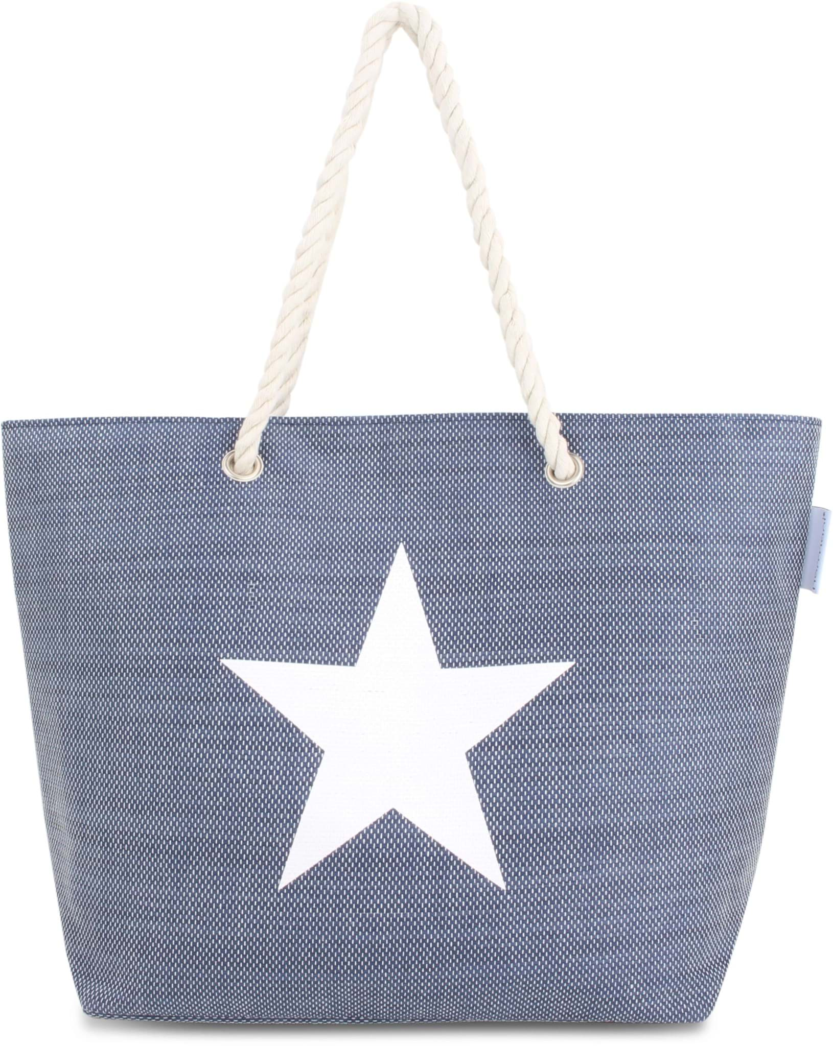 Bild von Bequeme Sommer-Umhängetasche, Strandtasche Star Blue