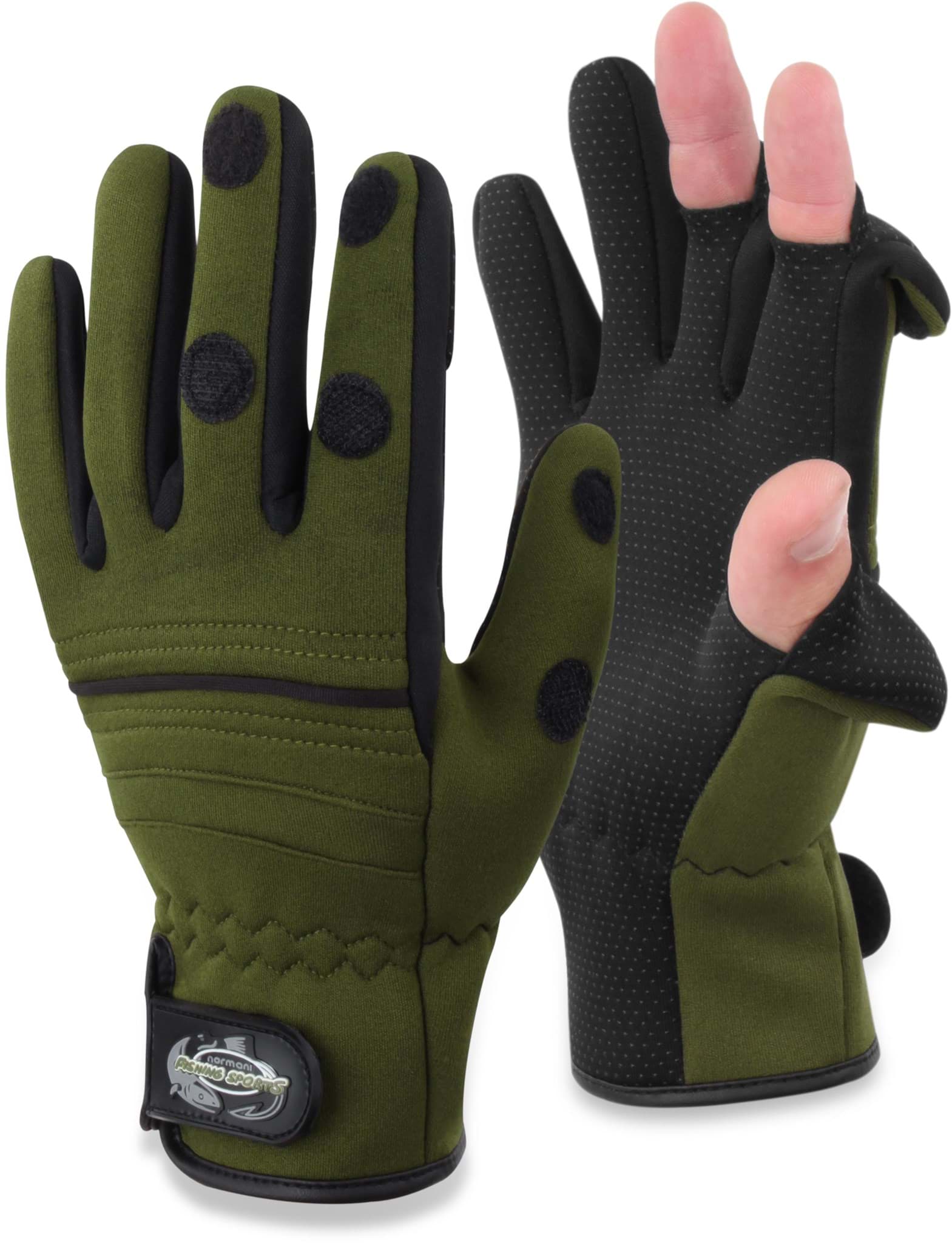Zeige Details für Neopren-Anglerhandschuhe „Wahoo“ Oliv Bild von Neopren-Anglerhandschuhe „Wahoo“ Oliv