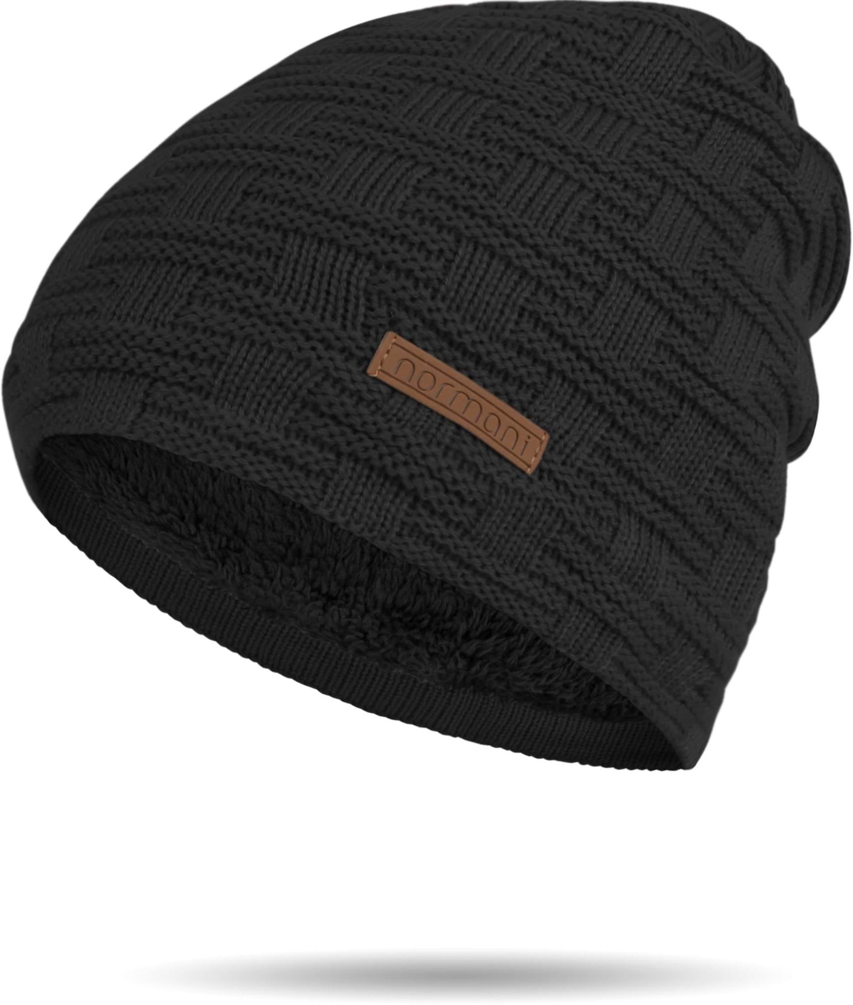 Zeige Details für Wärmende Wintermütze „Notigi“ mit wärmenden Teddyfutter Schwarz Bild von Wärmende Wintermütze „Notigi“ mit wärmenden Teddyfutter Schwarz