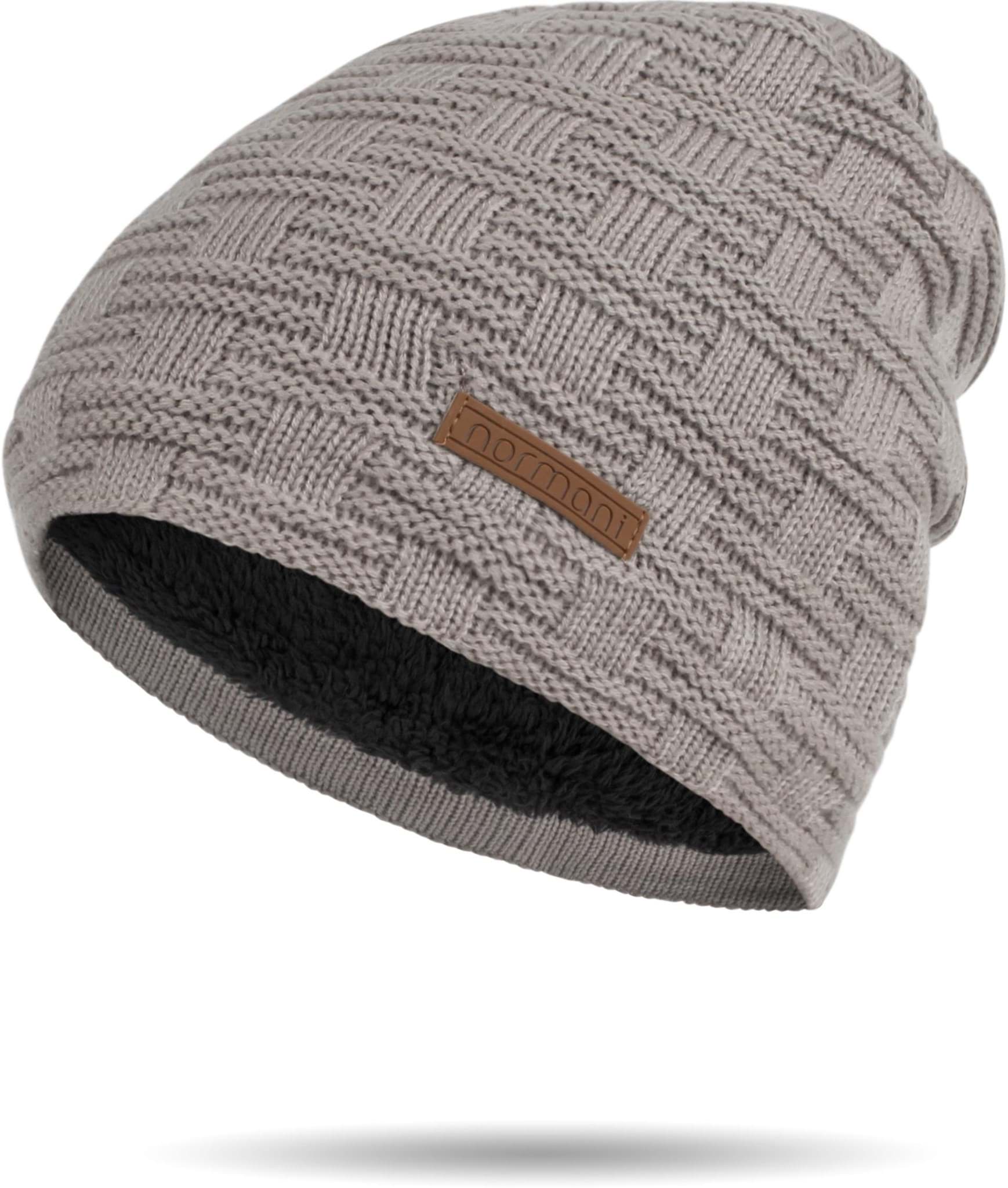 Zeige Details für Wärmende Wintermütze „Notigi“ mit wärmenden Teddyfutter Grau Bild von Wärmende Wintermütze „Notigi“ mit wärmenden Teddyfutter Grau