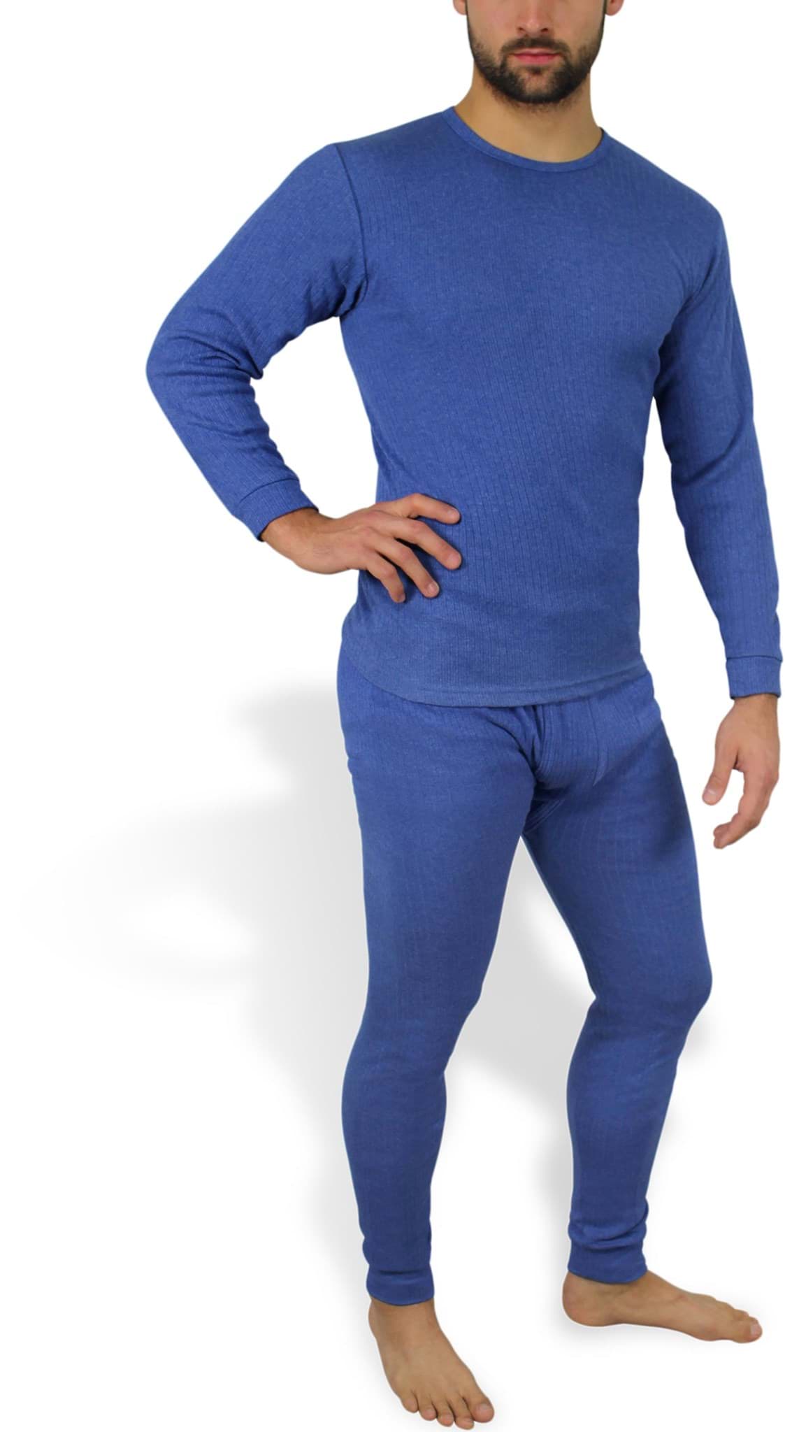 Zeige Details für Thermo Unterwäsche Garnitur bestehend aus Unterhose und Unterhemd Blau Bild von Thermo Unterwäsche Garnitur bestehend aus Unterhose und Unterhemd Blau