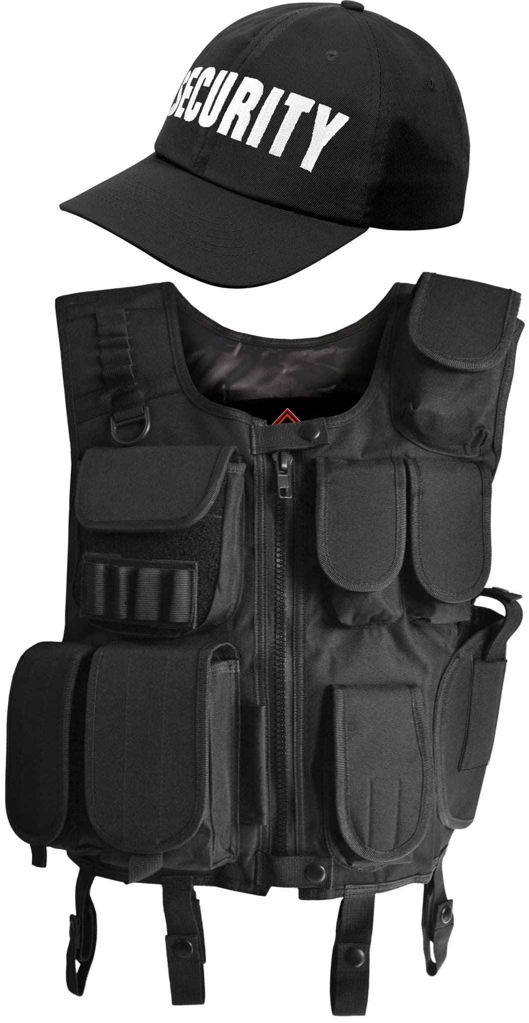 Zeige Details für SECURITY Kostüm bestehend aus Weste, Patch und Cap Schwarz Bild von SECURITY Kostüm bestehend aus Weste, Patch und Cap Schwarz