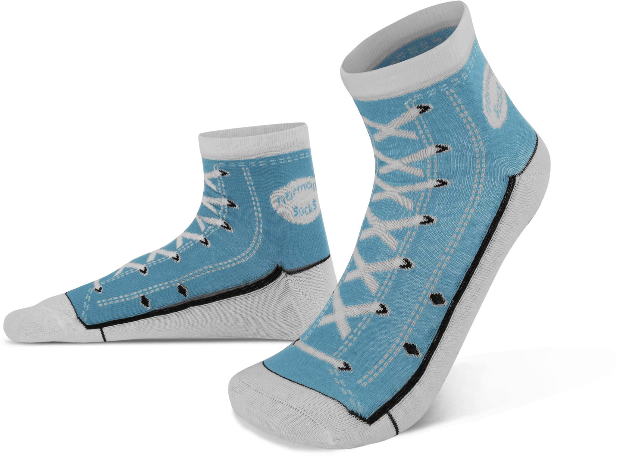 Zeige Details für 4 Paar Socken im Schuh-Design Hellblau Bild von 4 Paar Socken im Schuh-Design Hellblau