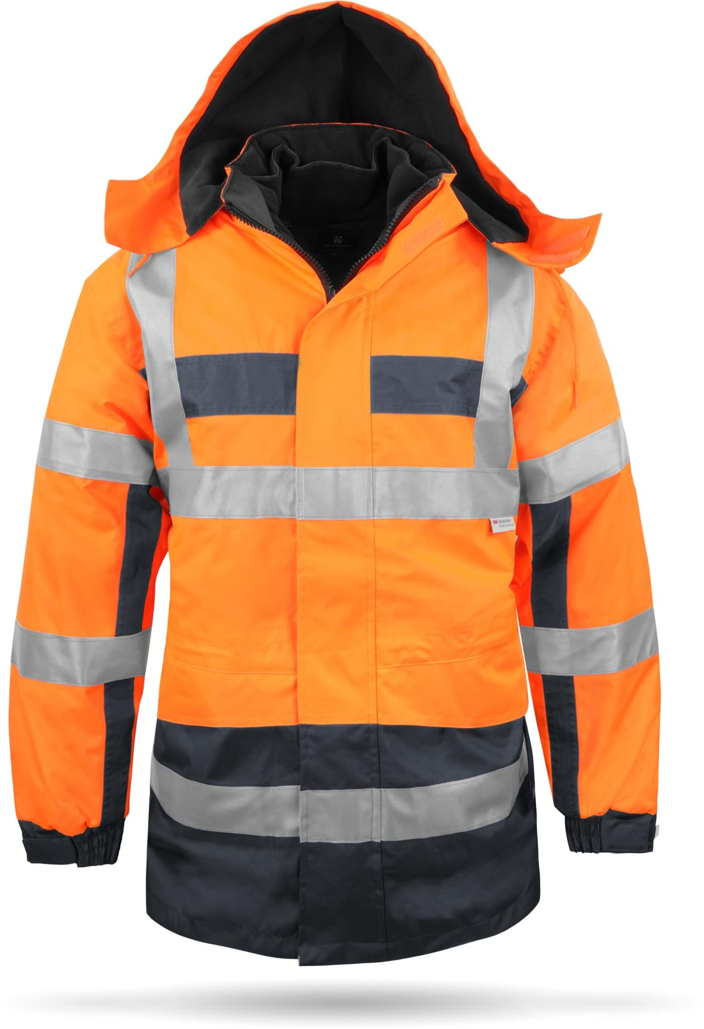 Bild von Sicherheitsjacke 4-in-1 Warnschutzparka Neonorange