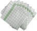 Bild von 100 Geschirrtücher aus Baumwolle Weiß/Grün