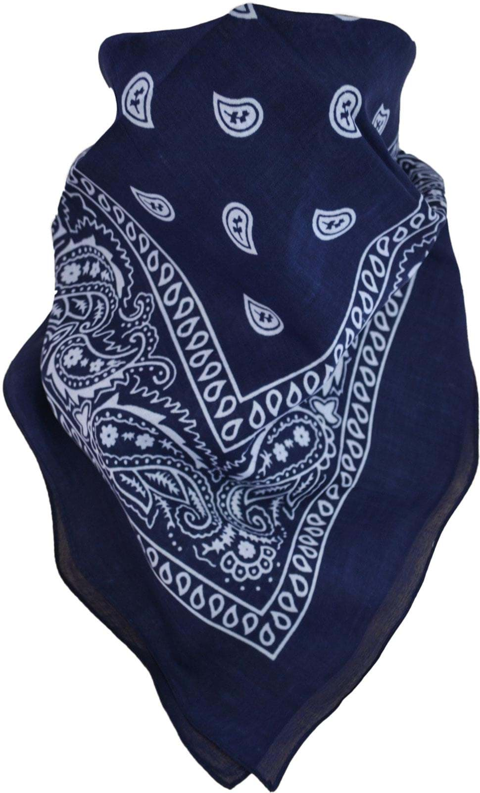 Bild von 3 Bandana Kopftuch Marine/Weiß