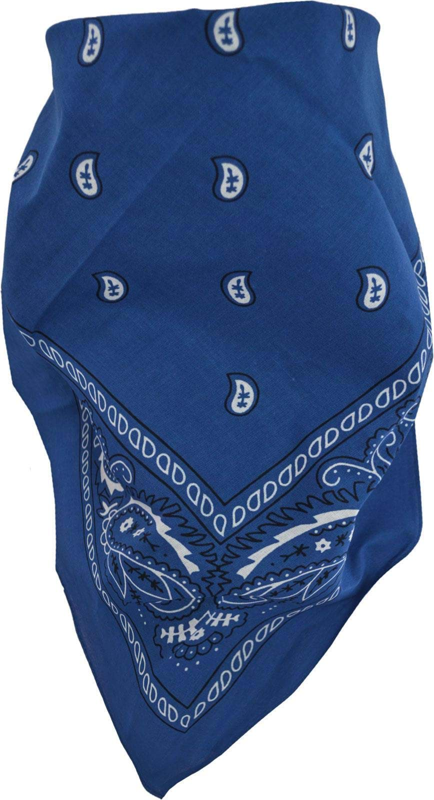 Bild von 3 Bandana Kopftuch Royalblau/Weiß