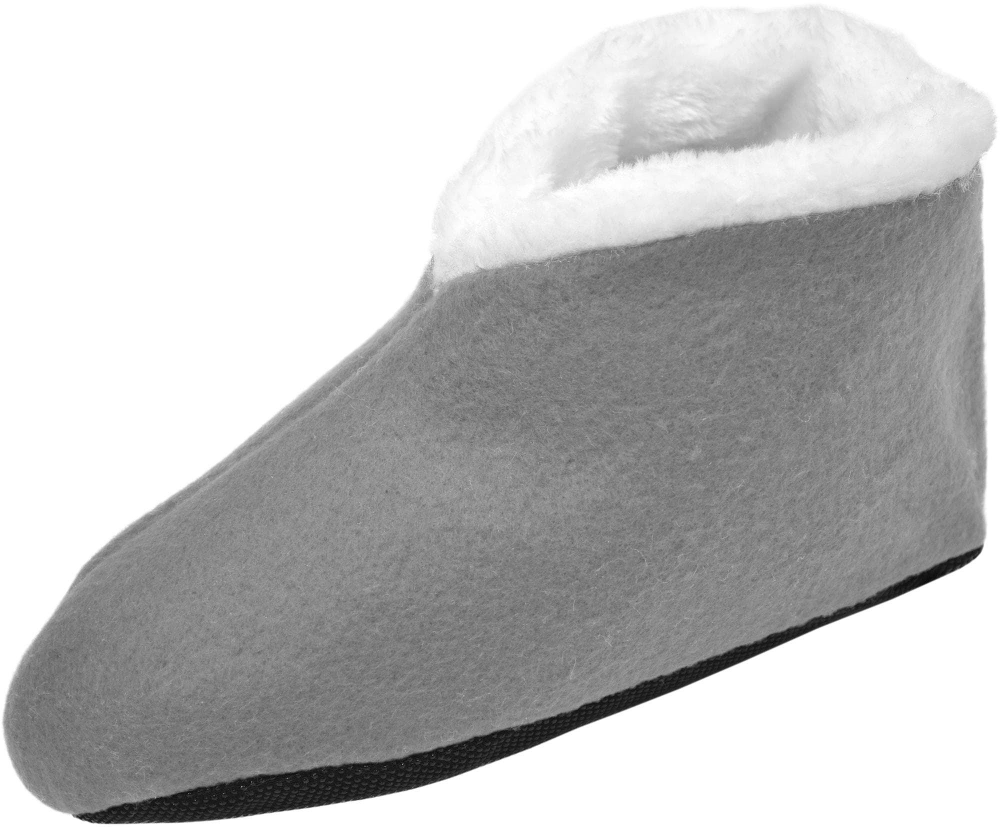 Bild von Herren-Fleece-Slipper Hausschuhe Hellgrau