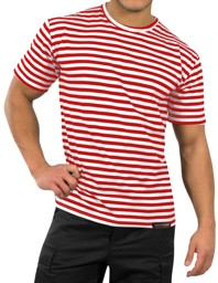 Bild von Marine T-Shirt „Моskau“ Rot/Weiß