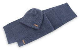 Bild von Winterset „Nampa“ mit Mütze und Schal Jeans meliert