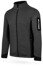 Bild von Herren Strick-Fleecejacke „Wapusk“ Anthrazit