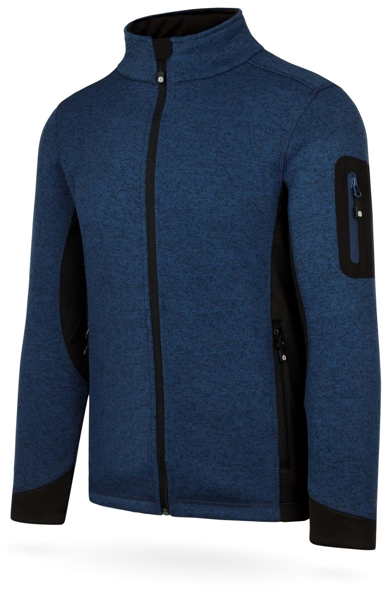 Bild von Herren Strick-Fleecejacke „Wapusk“ Navy