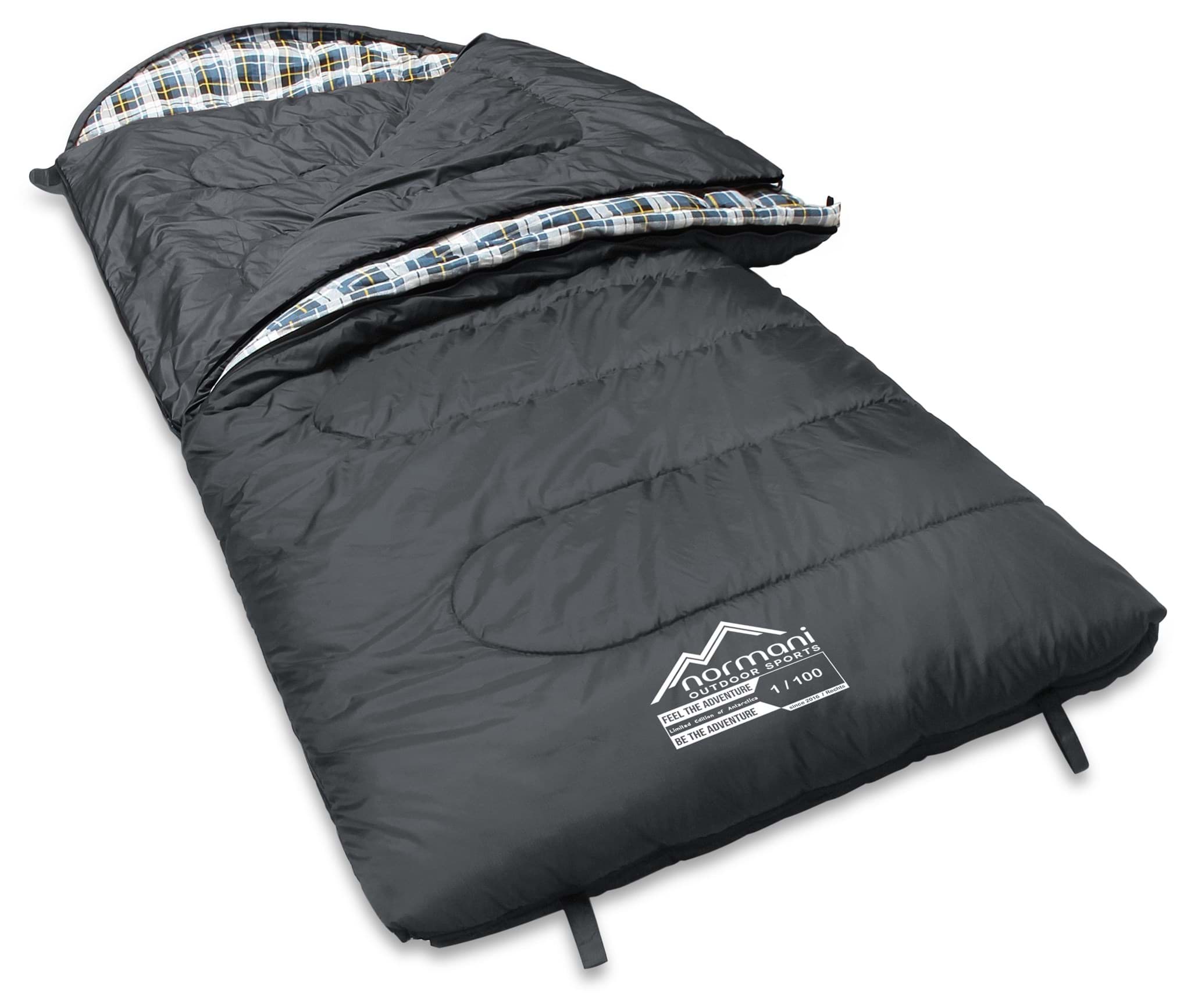 Bild von 4-in-1 Schlafsack „Antarctica“ (RV links) Anthrazit