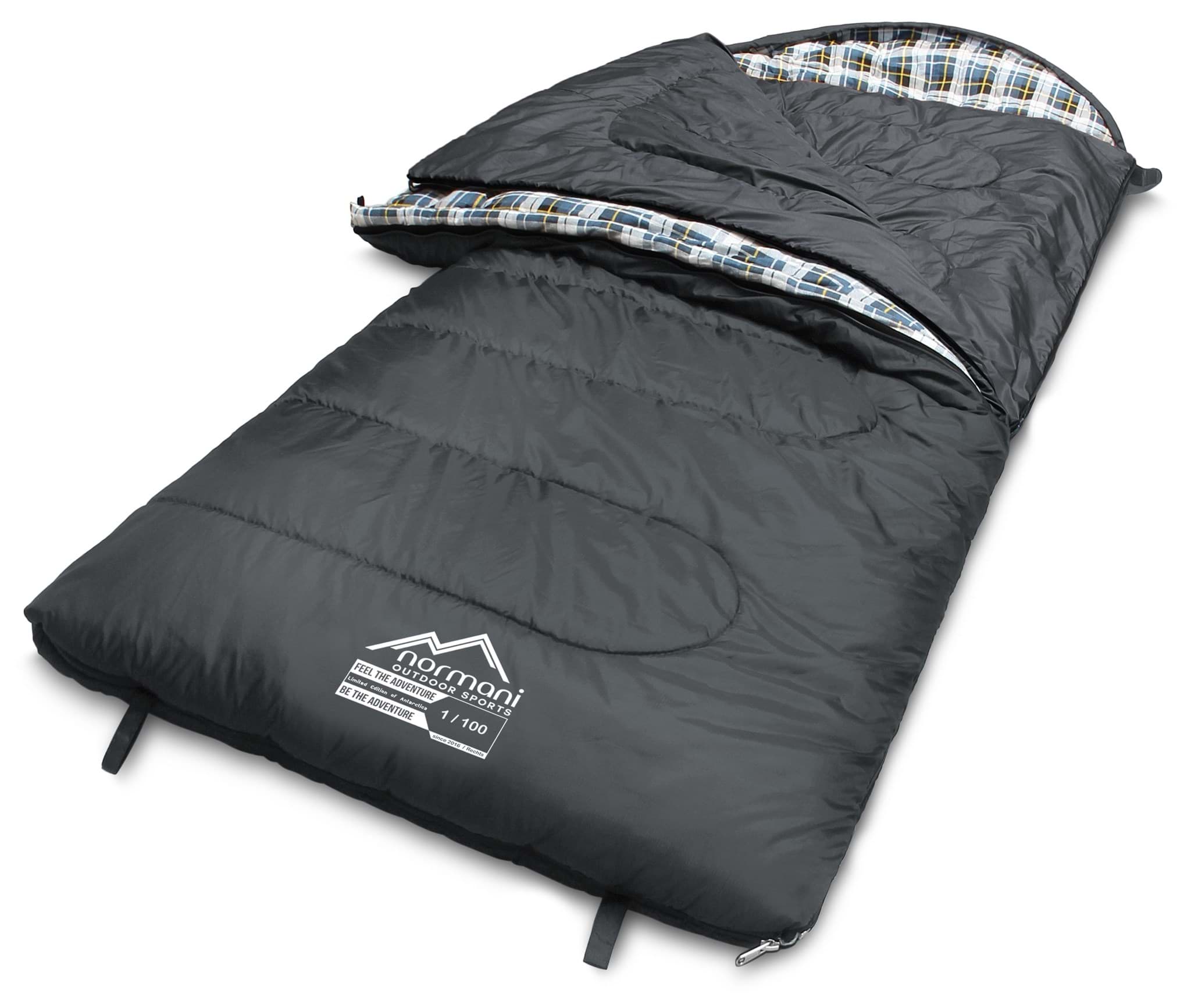 Bild von 4-in-1 Schlafsack „Antarctica“ (RV rechts) Anthrazit