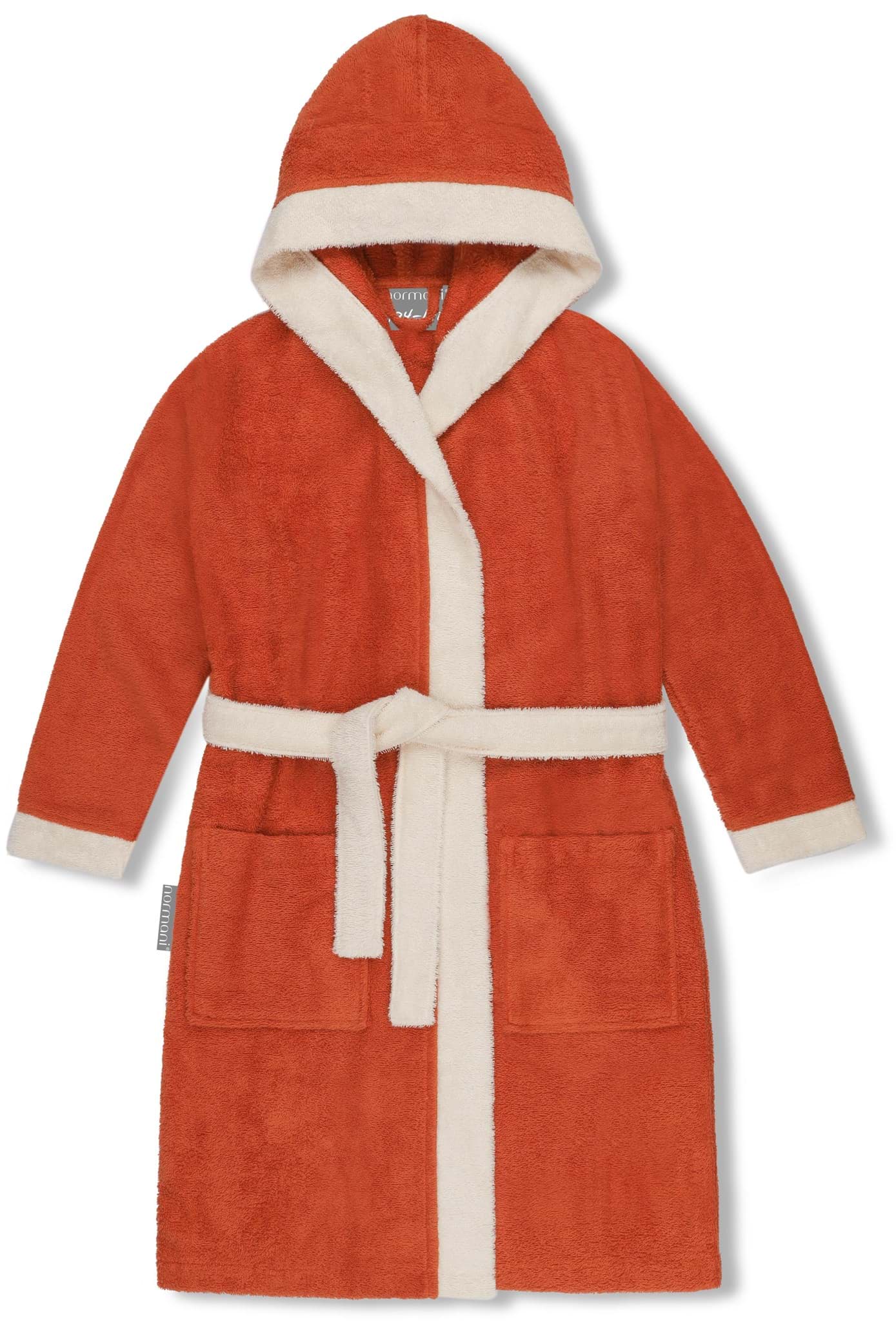 Bild von Kinder Bademantel aus Bio-Baumwolle „Elounda“ Orange