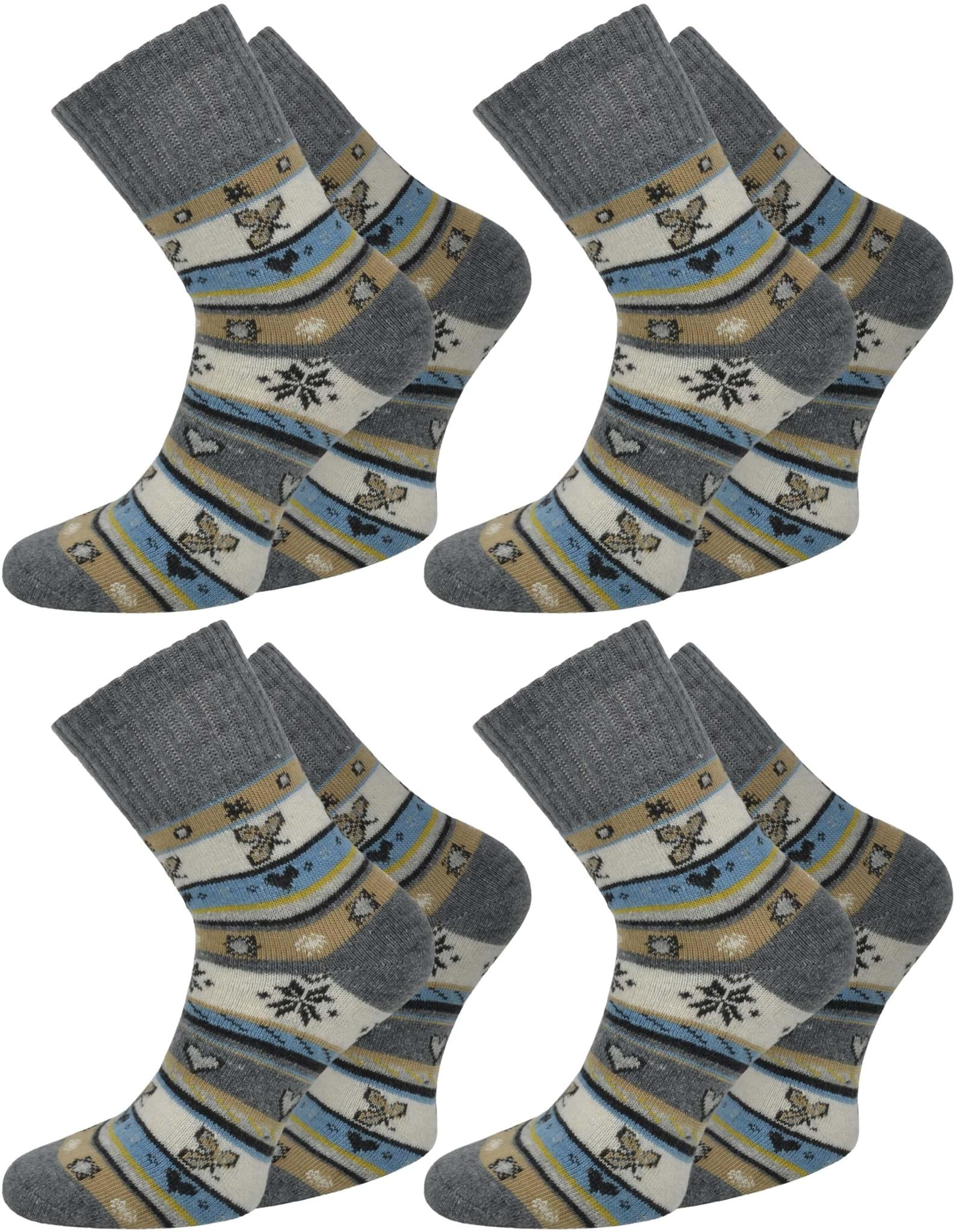 Bild von 4 Paar Edelsocken mit Seide und Modal Grau