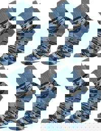 Zeige Details für 4 Paar Edelsocken mit Seide und Modal Blau Bild von 4 Paar Edelsocken mit Seide und Modal Blau