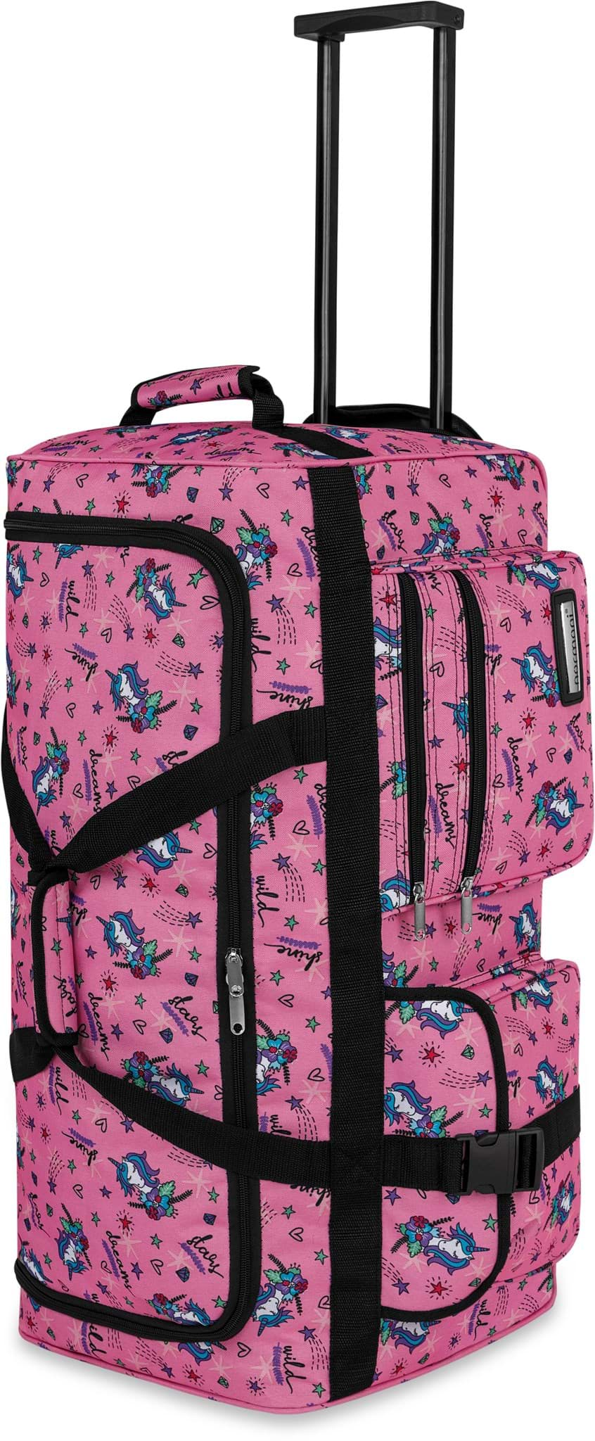 Bild von Reisetasche mit 3 Rollen 80 Liter Einhorn Pink