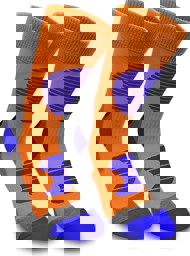 Zeige Details für 3 Paar Sportsocken mit Schienbein- und Fußrückenpolster Orange/Blau Bild von 3 Paar Sportsocken mit Schienbein- und Fußrückenpolster Orange/Blau