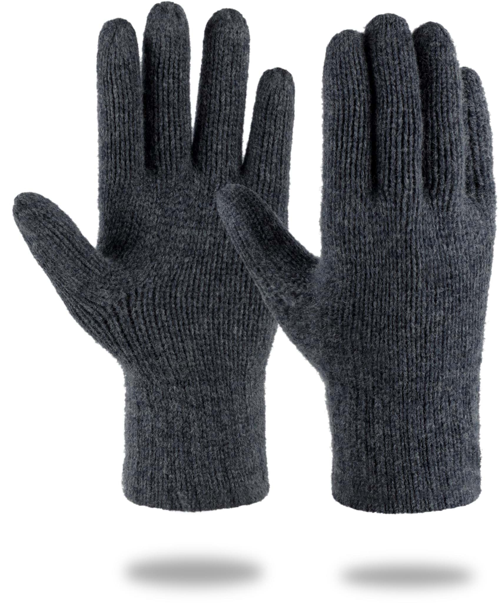 Bild von Merino Strick-Fingerhandschuhe „Onslow“ Grau