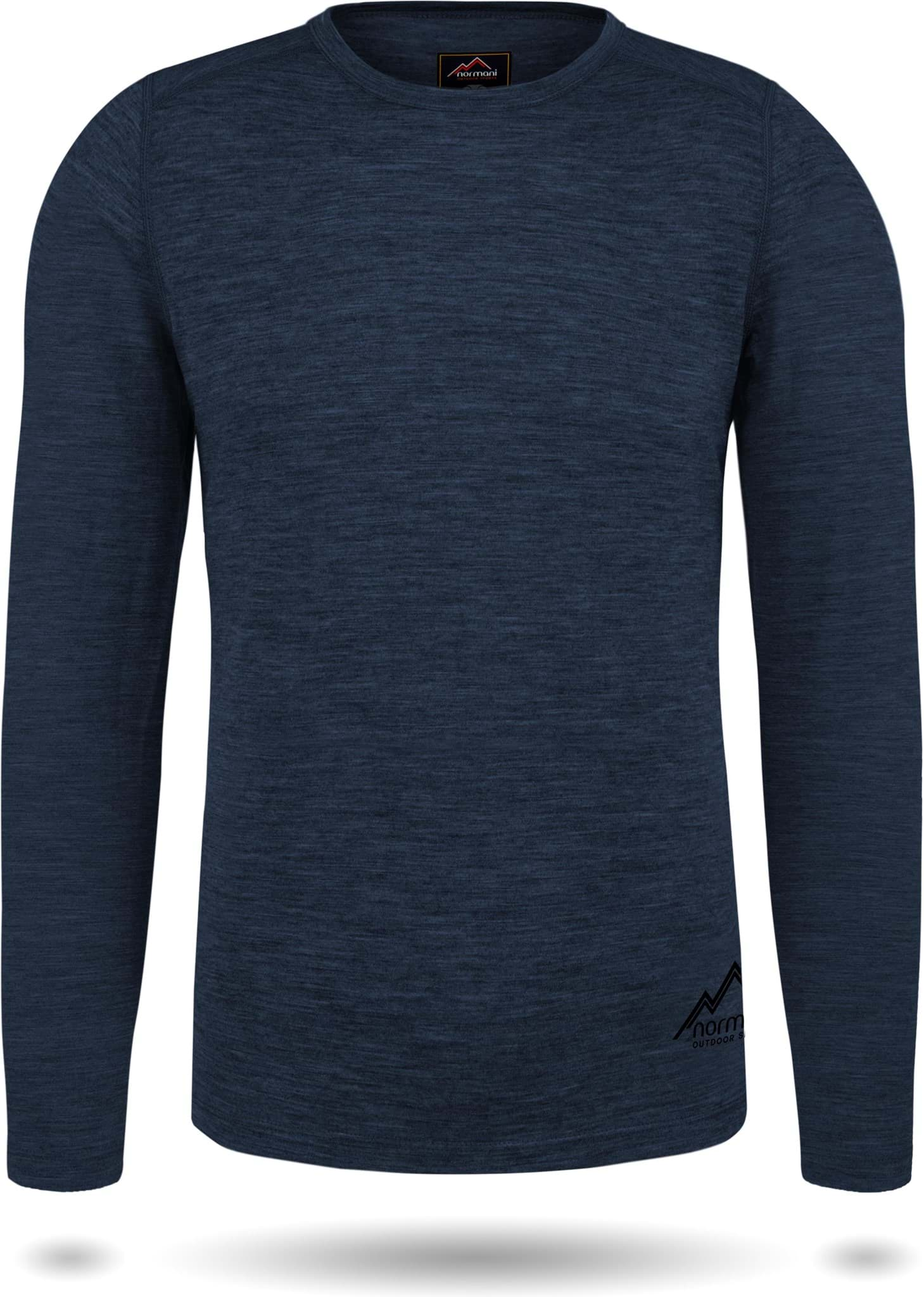 Bild von Herren Merino Langarm „Melbourne“ Navy