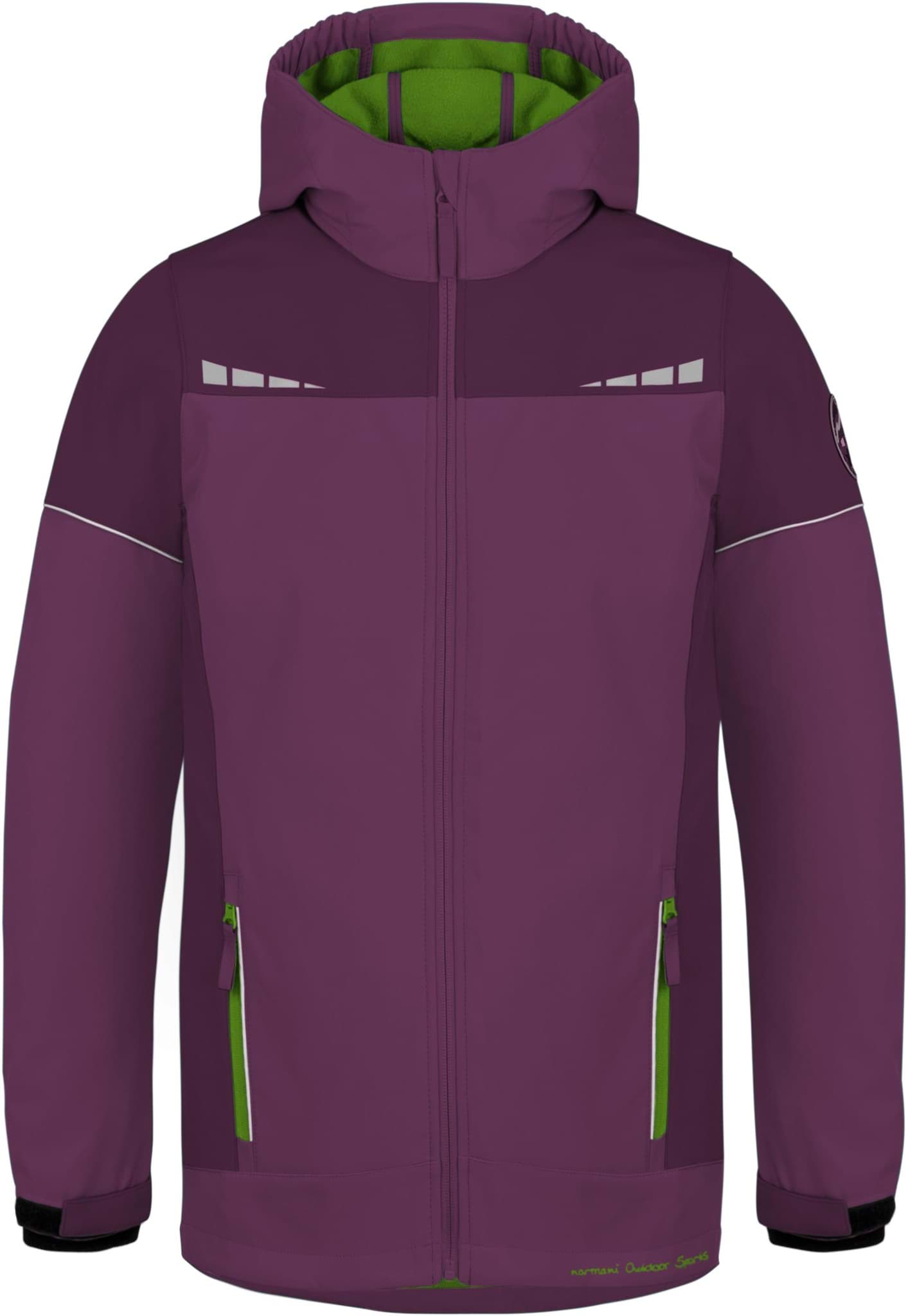 Bild von Kinder Softshelljacke „Galway“ Lila/Violett/Grün