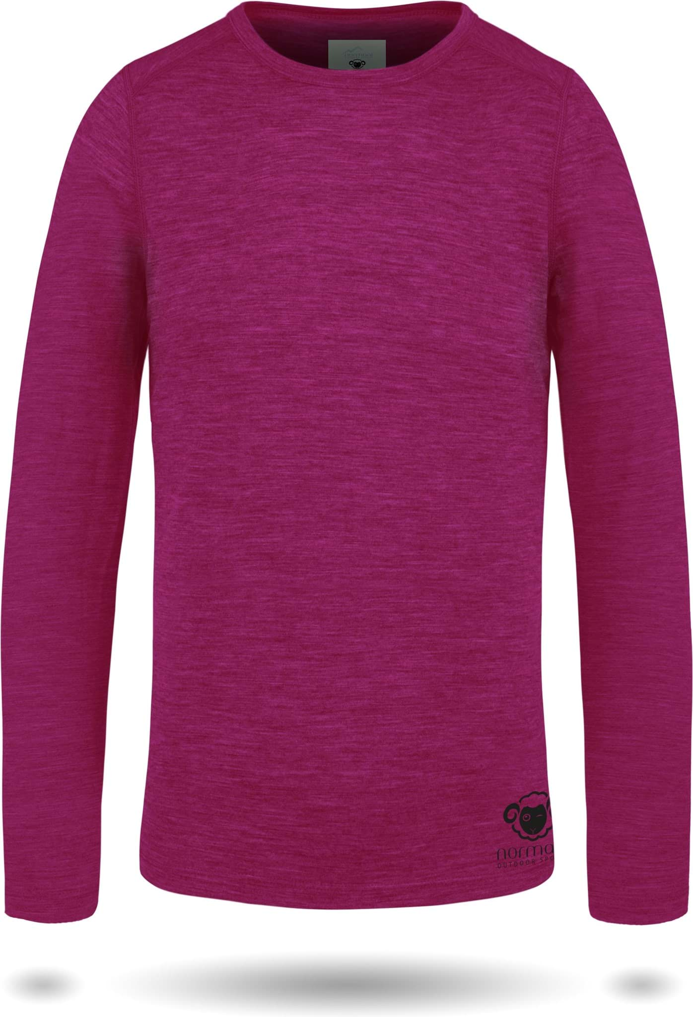 Bild von Kinder Merino Langarm „Broome“ Fuchsia