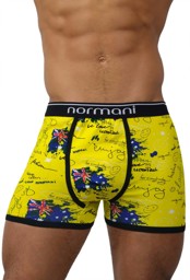 Bild von 6 Stück Retro Boxershorts aus Baumwolle Crazy Yellow Britannia