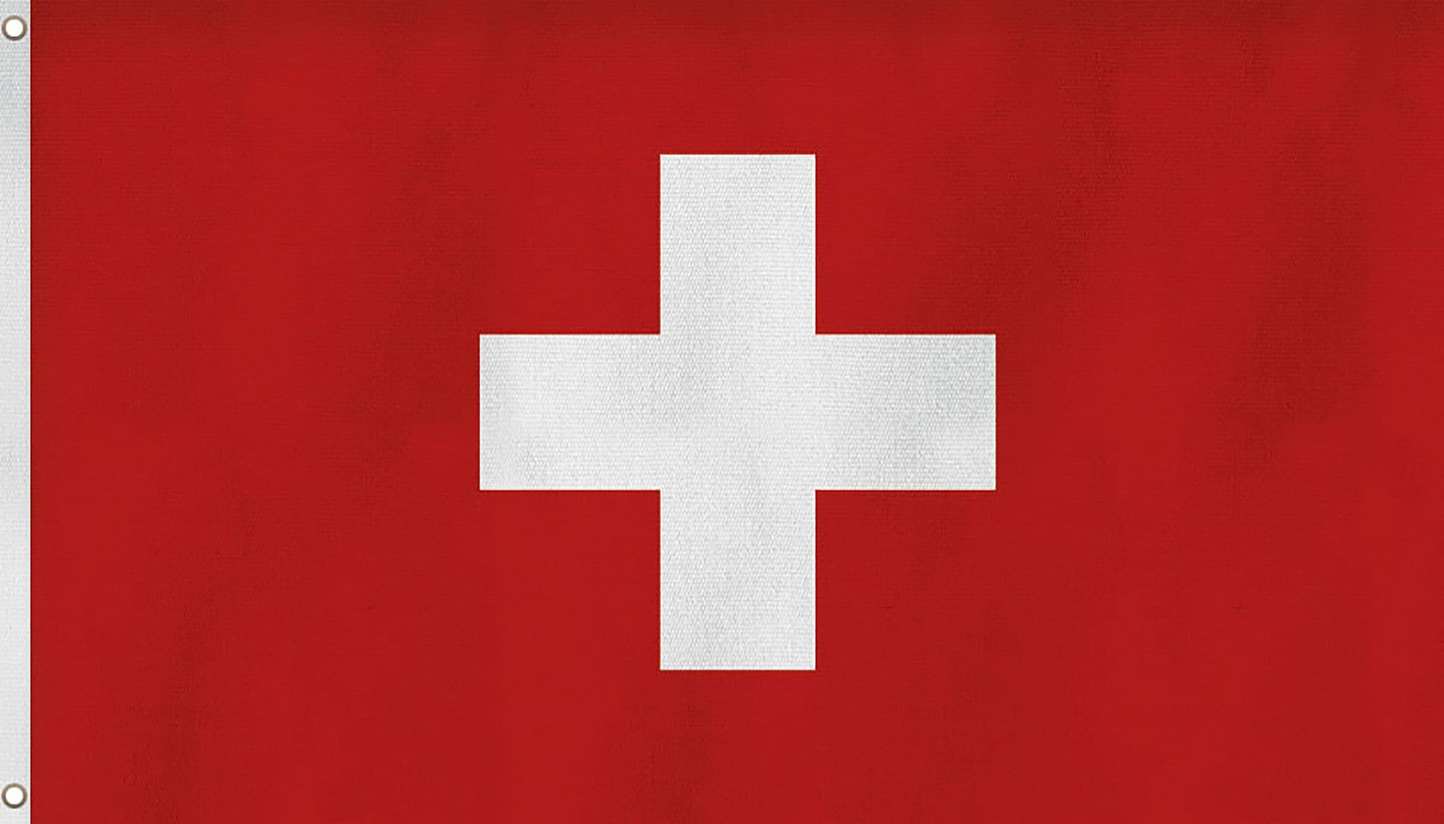 Bild von Fahne Länderflagge 150 cm x 250 cm Schweiz