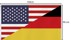 Bild von Fahne Länderflagge 90 cm x 150 cm Deutschland/USA