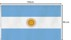 Bild von Fahne Länderflagge 90 cm x 150 cm Argentinien