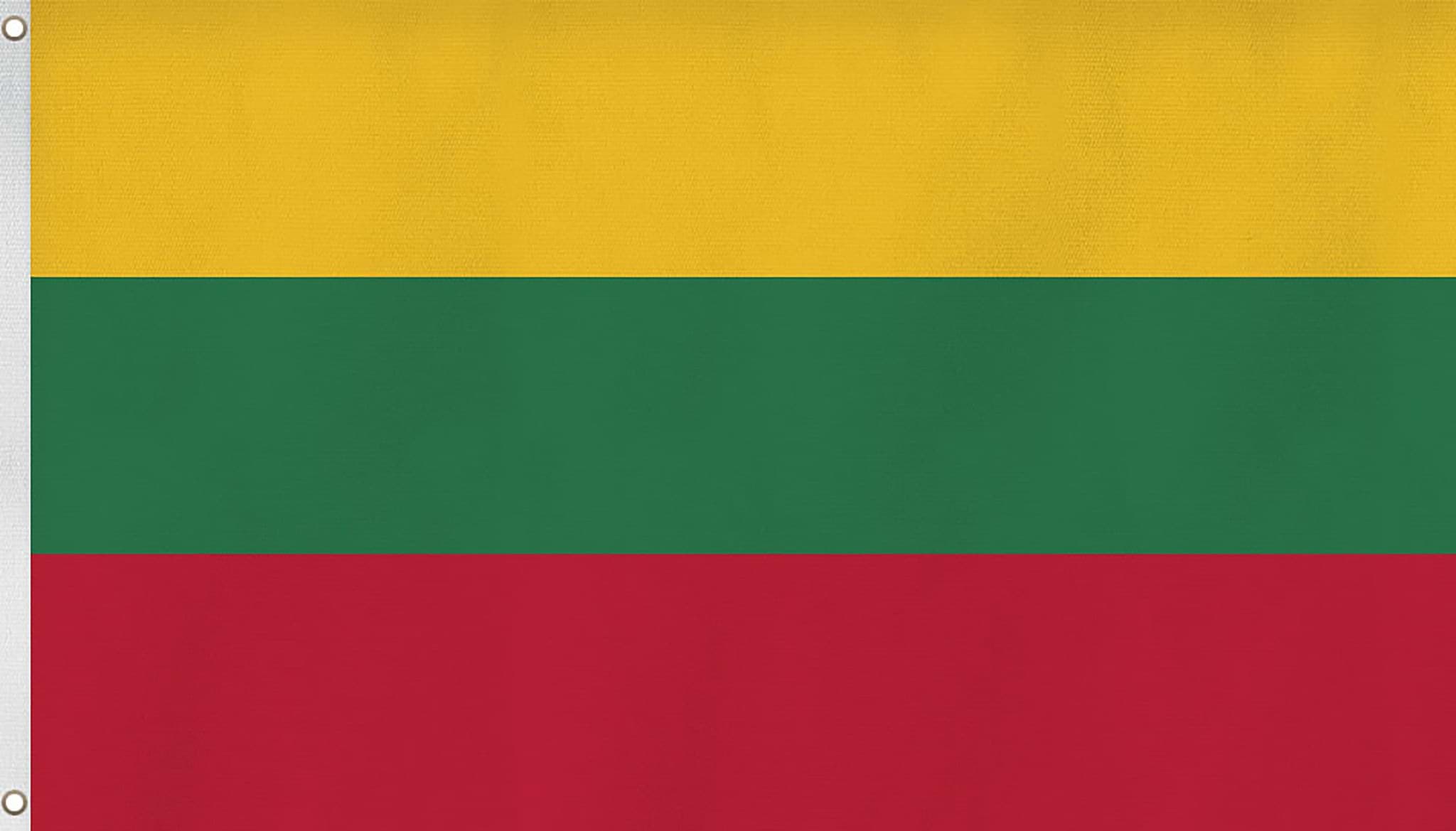 Bild von Fahne Länderflagge 90 cm x 150 cm Litauen