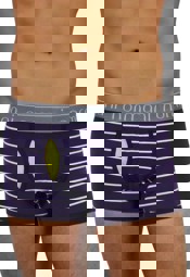 Zeige Details für 6 Stück Retro Boxershorts aus Baumwolle mit Eingriff Purple Stripes Bild von 6 Stück Retro Boxershorts aus Baumwolle mit Eingriff Purple Stripes