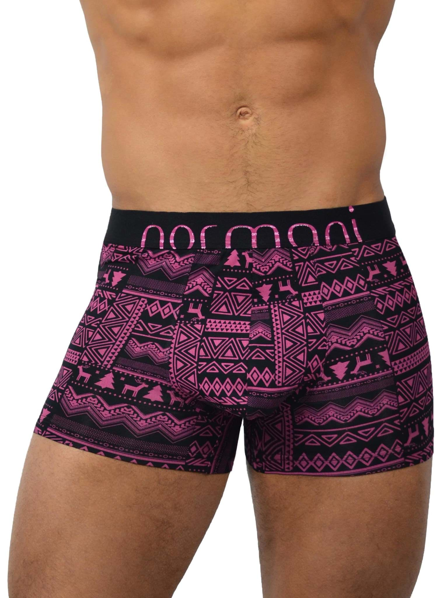 Bild von 6 Stück Boxershorts aus Modal mit Motiv Elegance Schwarz/Pink