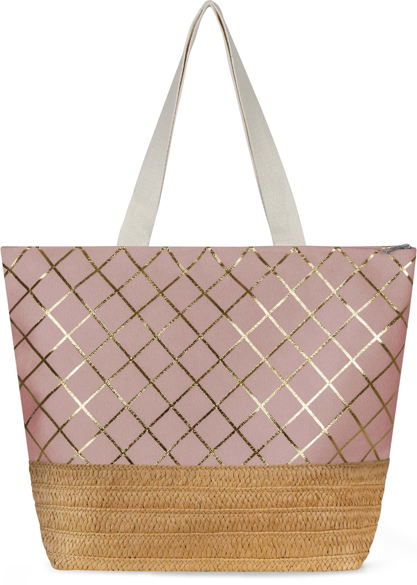 Bild von Große Strandtasche „Kuredu“ Rosa