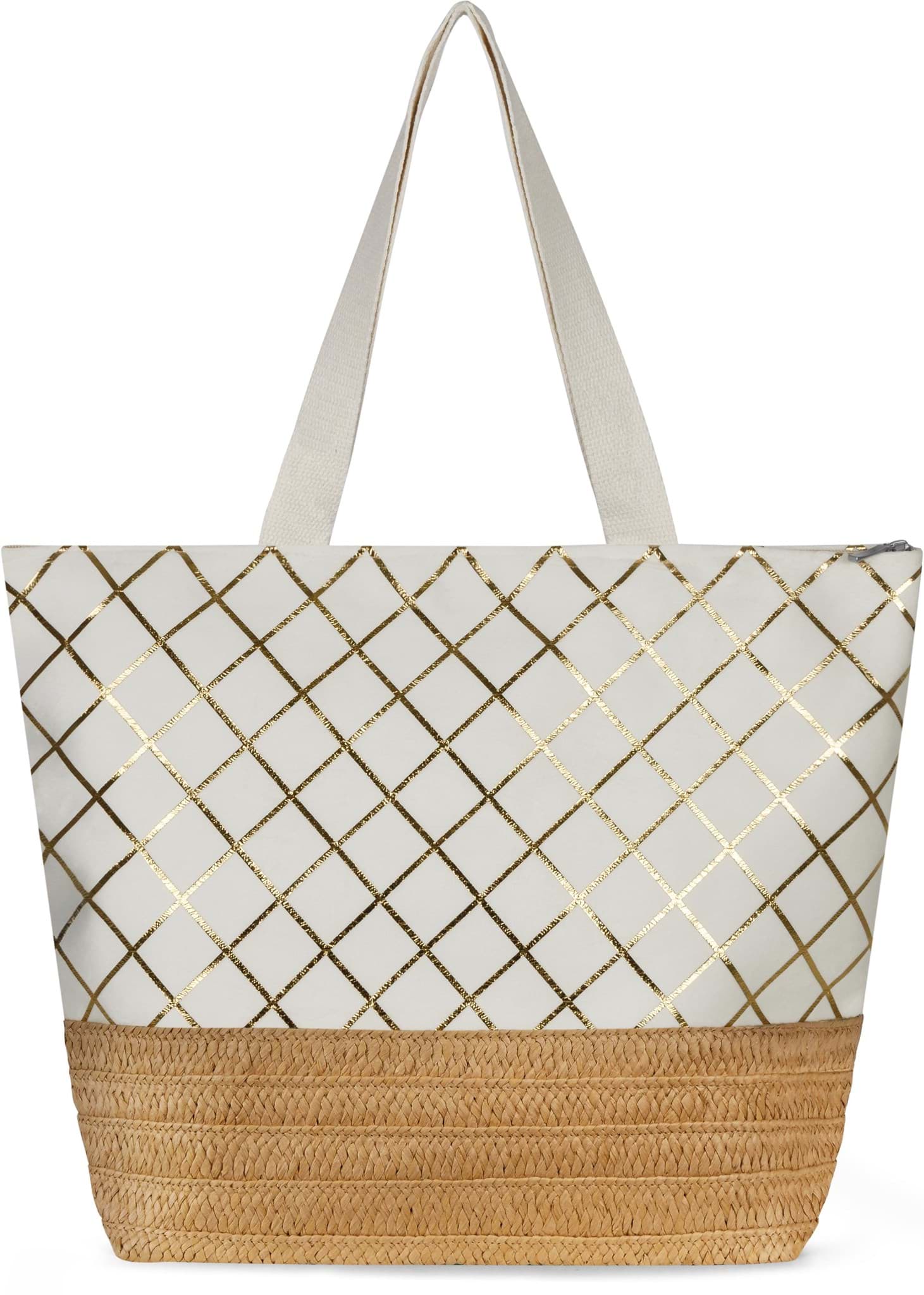 Bild von Große Strandtasche „Kuredu“ Weiß