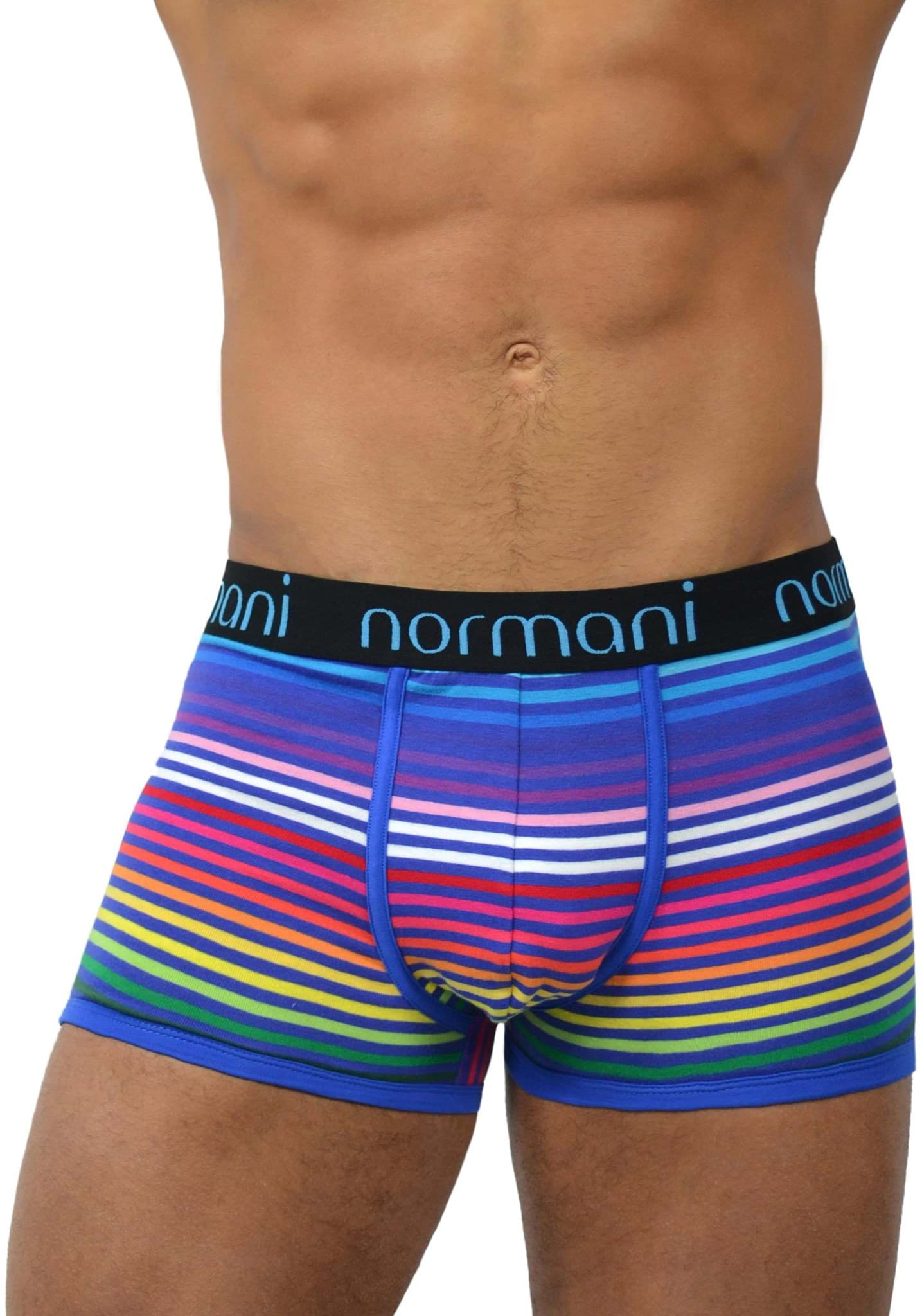 Bild von 6 Stück Retro Boxershorts aus Baumwolle Rainbow Stripes