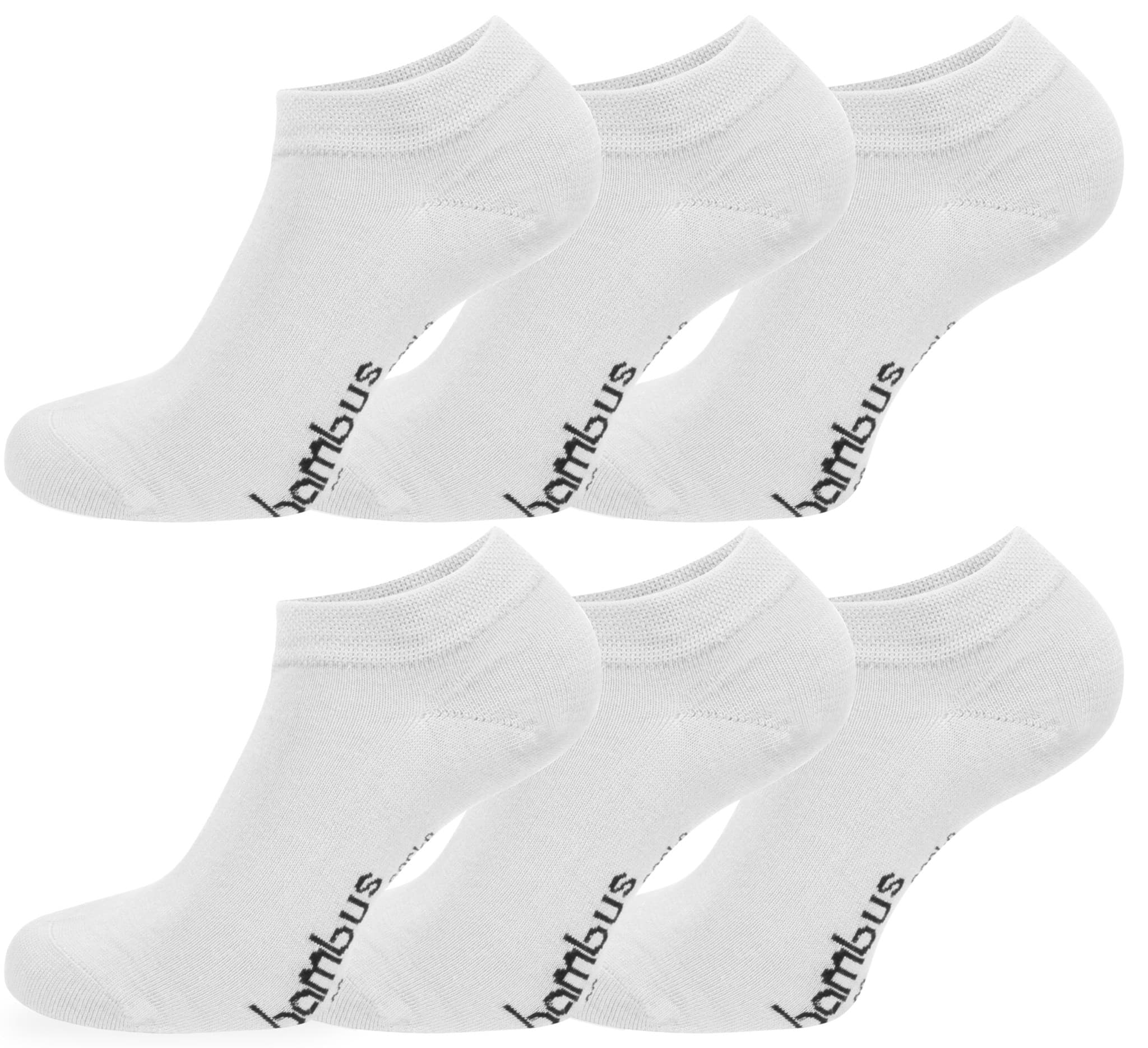 Bild von 6 Paar Bambus-Gesundheitssocken Sneakers Weiß