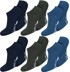 Bild von 6 Paar Bambus-Gesundheitssocken Sneakers Anthrazit/Blau/Marine
