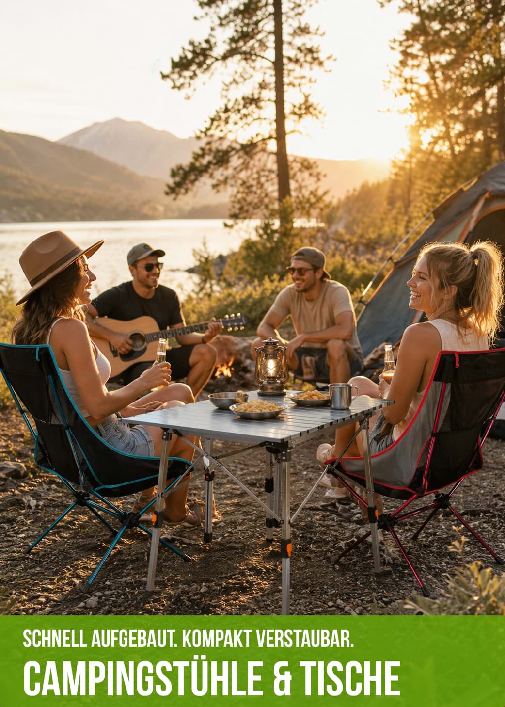 Camping Stühle und Tische