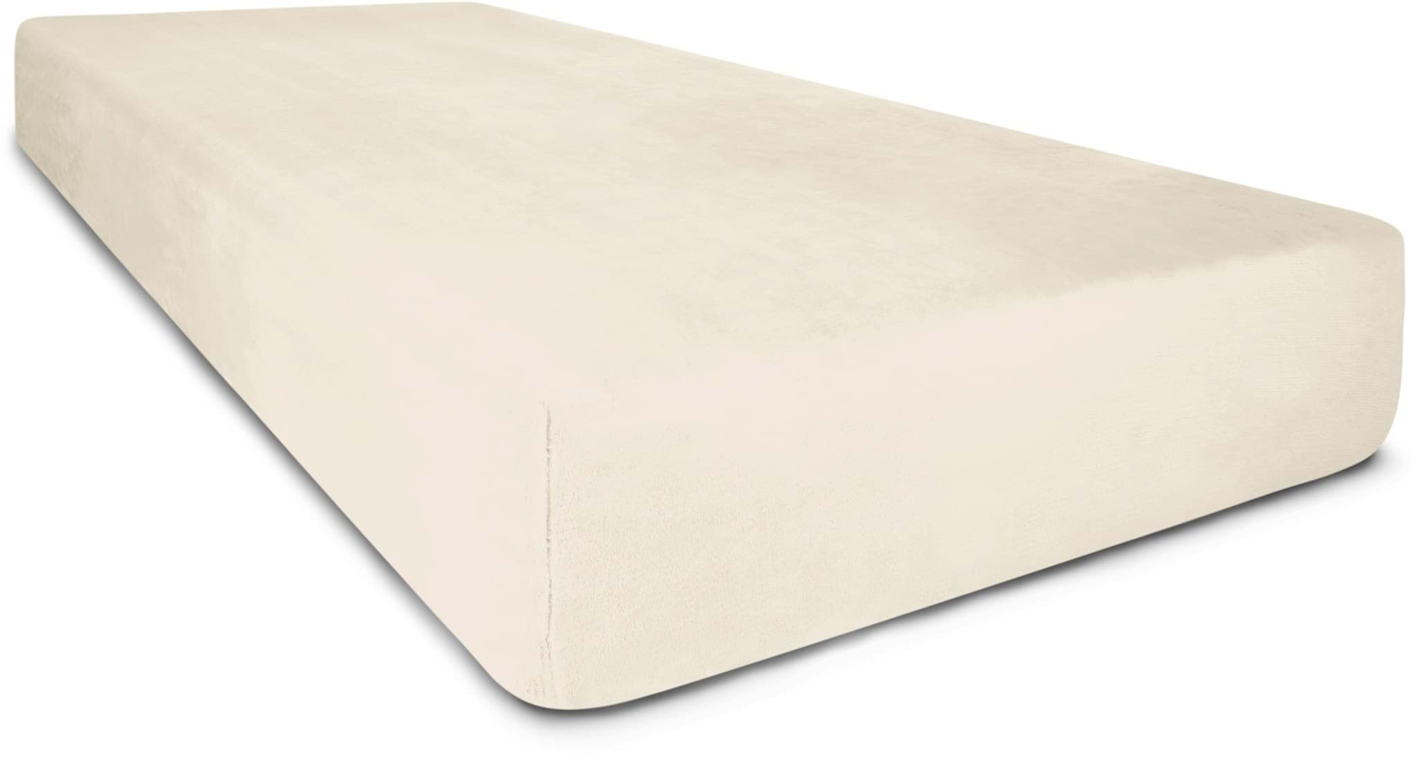 Bild von Flanell-Spannbettlaken „PERPIGNAN“ Beige