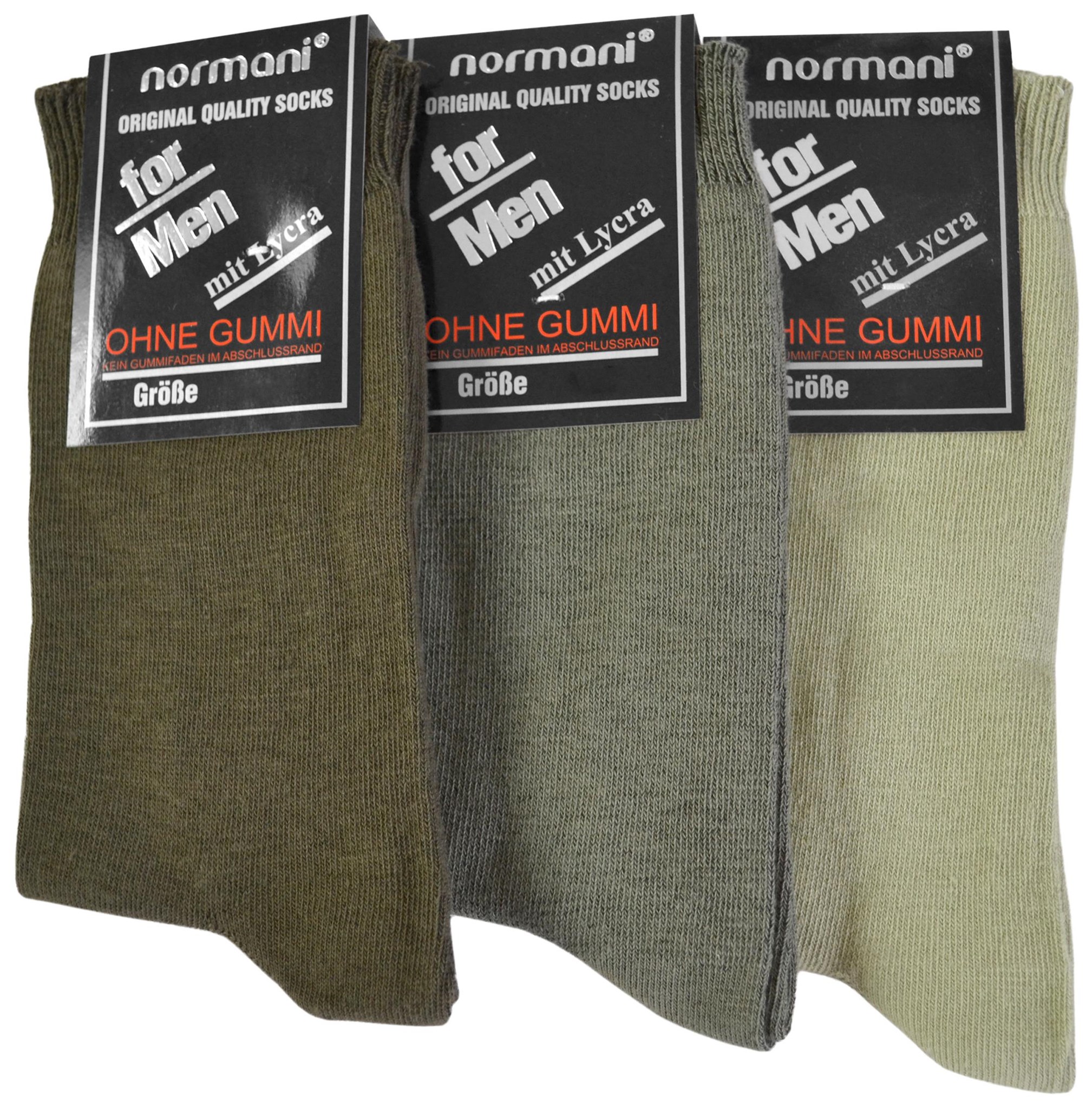Bild von 6 Paar Herrensocken „For Men“ einfarbig ohne Gummi