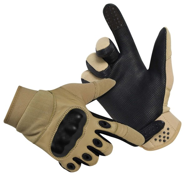 Bild von Taktische Paintball-Handschuhe mit Kevlar-Protektor „Delta Force“ Khaki