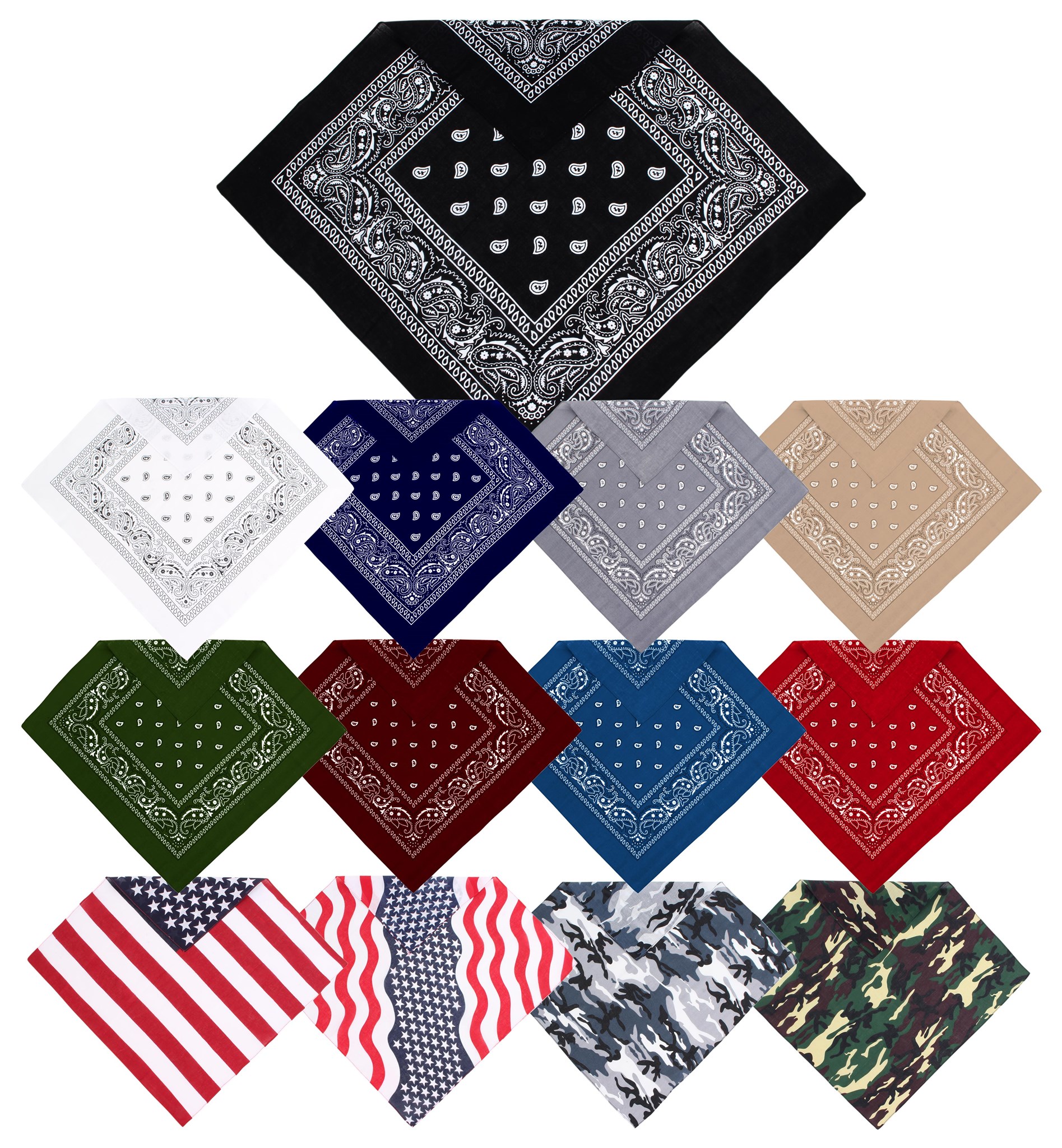 Bild von 3 Bandana Kopftuch